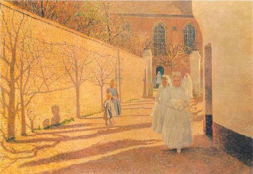 Emile Claus First Communion France oil painting art